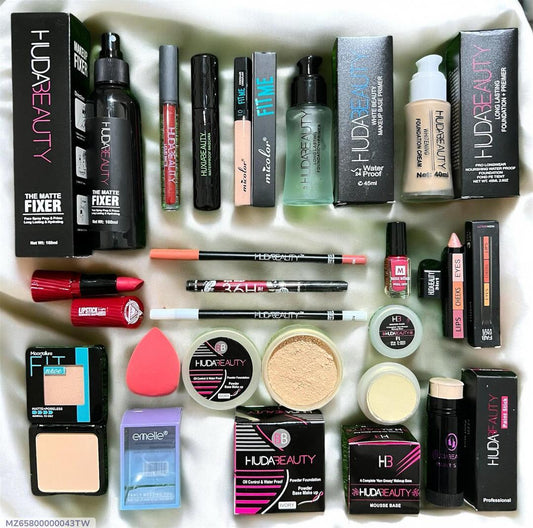 17 in 1 Makeup Deal - Complete Beauty Kit With 17 Pcs Essential
