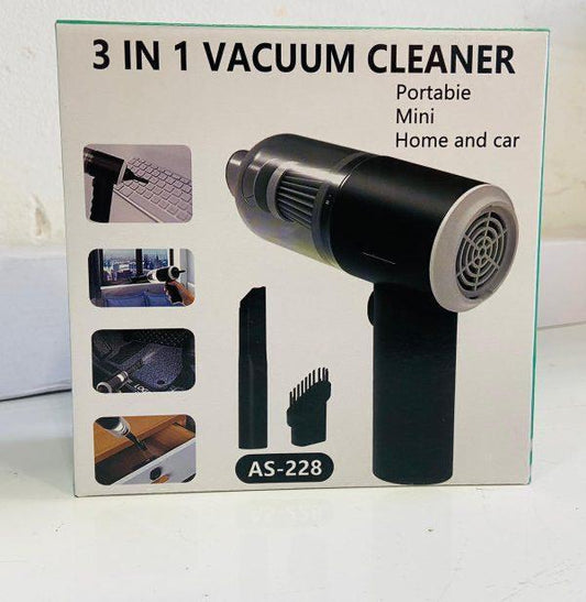 3 in 1 Portable Vacuum Cleaner Wireless Cleaner Wireless Hand-Held Cleaning For Car Home As-228